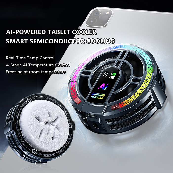 Ice Armor H6pro Hot selling item AI Variable Frequency Tablet Heat Sink Semiconductor Ice Magnetic Live Broadcast Cooling