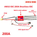JMT AM32 60A 80A 150A 200A Brushless ESC 2-6S BEC 6V/2A 6V/5A For 1/10 1/8 RC Car Airplane Aircraft