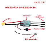 JMT AM32 60A 80A 150A 200A Brushless ESC 2-6S BEC 6V/2A 6V/5A For 1/10 1/8 RC Car Airplane Aircraft