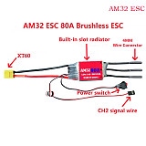 JMT AM32 60A 80A 150A 200A Brushless ESC 2-6S BEC 6V/2A 6V/5A For 1/10 1/8 RC Car Airplane Aircraft