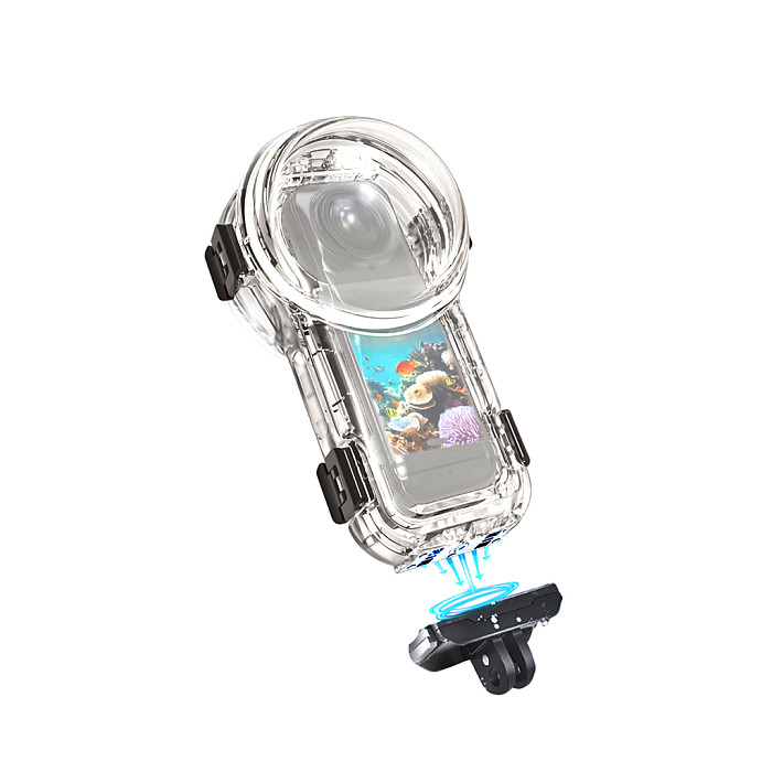 For Insta360 X5 60M Invisible Diving Case 60M Panoramic Camera Waterproof Protective Shell Cover Camera Accessories ﻿