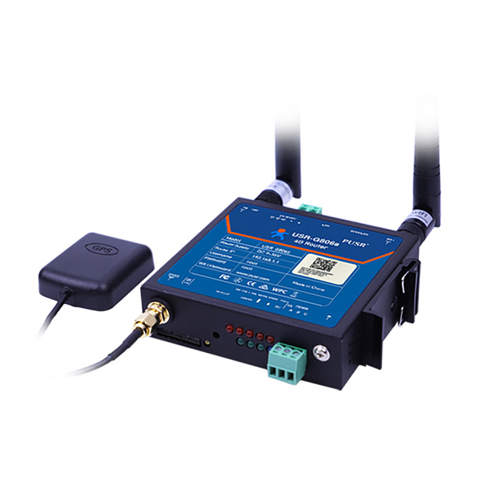 USR-G806s-G Global Band Industrial 4G LTE Router with GNSS Support Global Band & GNSS Industrial Design/Multiple VPNs/ Remote Management