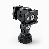 Aluminum Alloy Cold Shoe Mount Adapter 1/4  3/8  Arri Hole for DSLR Camera Cage 360° Rotation Hot Shoe Microphone LED Lights Ball Head Tripod Monitor Stand Support Photography Accessories For GOPRO/Insta360/DJI OSMO 360