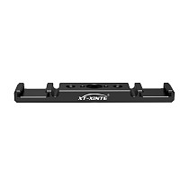 Aluminum alloy Dual Cold Shoe Mount Extension Bracket 1/4 Arri Positioning HoleFor Microphone Holder LED Light Stand For DSLR SLR Cameras