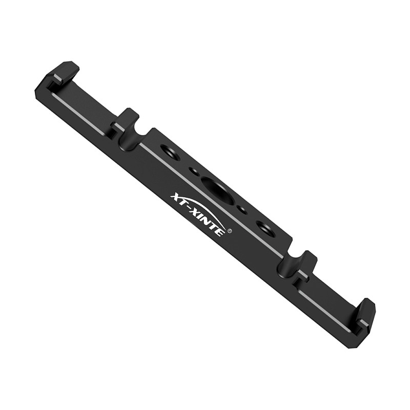 Aluminum alloy Dual Cold Shoe Mount Extension Bracket 1/4 Arri Positioning HoleFor Microphone Holder LED Light Stand For DSLR SLR Cameras