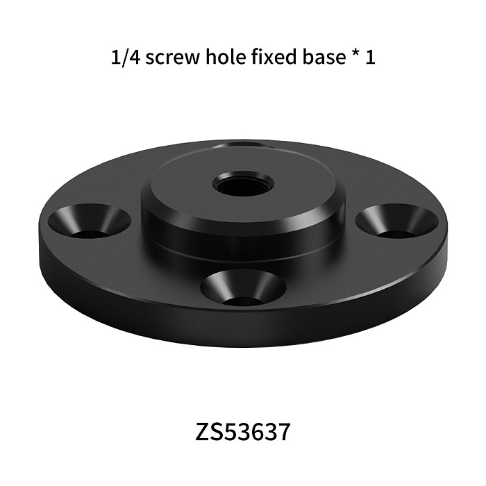1/4 3/8 M6 Thread 17mm/1inch Ball Head Tripod Connection Adapter Fixed Base