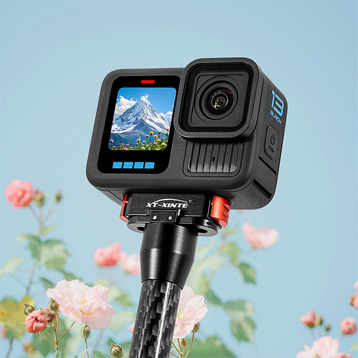 For GOPRO Metal Bottom Replacement Seat With Foldable Two Card Magnetic Quick Install And Remove Base Set For GoPro13/12/11/10/9/8 Camera Replacement