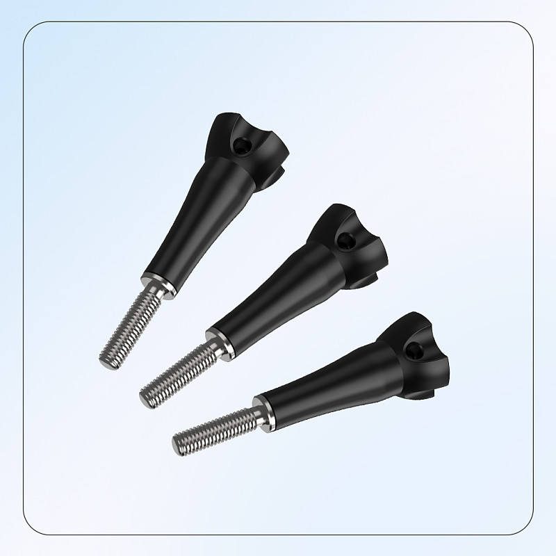 Stainless steel M5*19 Screw For Sports Cameras Foldable M5 Hand Screw Adapter For GoPro 13 12 Accessories For GOPRO full Serise Camera For DJI Action Cameras Monopod Tripod Selfie Stick Mount