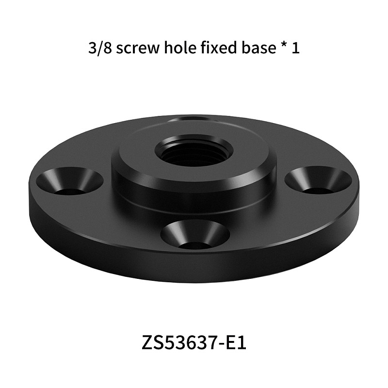 1/4 3/8 M6 Thread 17mm/1inch Ball Head Tripod Connection Adapter Fixed Base