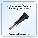 Stainless steel M5*19 Screw For Sports Cameras Foldable M5 Hand Screw Adapter For GoPro 13 12 Accessories For GOPRO full Serise Camera For DJI Action Cameras Monopod Tripod Selfie Stick Mount