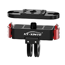 For GOPRO Metal Bottom Replacement Seat With Foldable Two Card Magnetic Quick Install And Remove Base Set For GoPro13/12/11/10/9/8 Camera Replacement