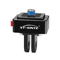 Mini two card quick mount sports camera quick release seat 1/4 turn two card photography adapter accessories For Instax360 X4/3/2/For GOPRO13/12/For  DJI action5PRO/4/3 And other equipment accessories For selfie sticks, tripods, and other accessories