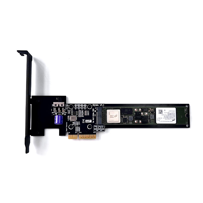 ADT Link PCIe 5.0 x4 to M.2/M.3 NVMe Solid State Drive Adapter Cartridge Support Gen5
