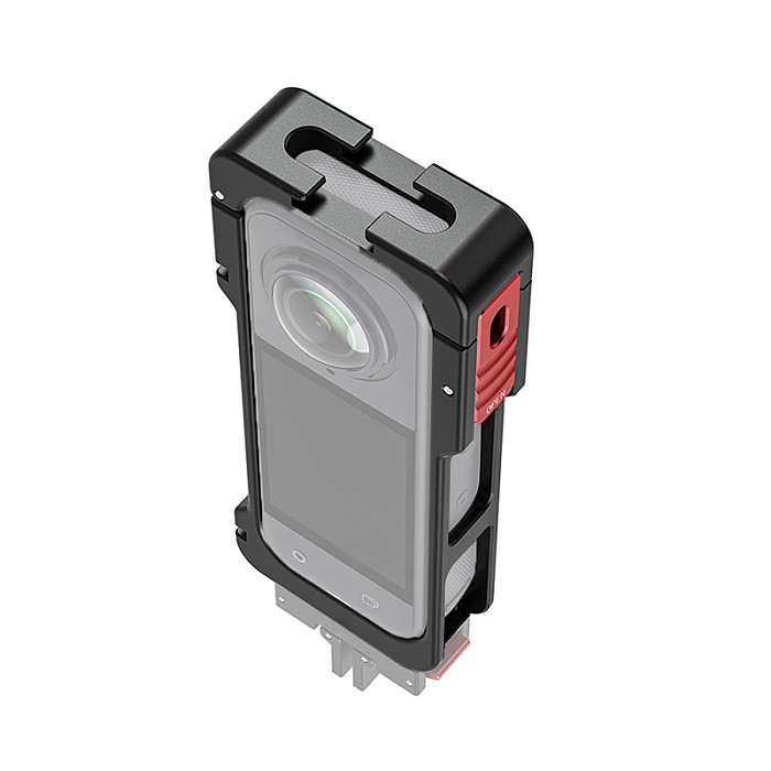 Aluminum Alloy Protective Case For Insta360 X5 Camera Cage Expansion Frame with Cold Shoe Mount Horizontal/Vertical Shooting Rig