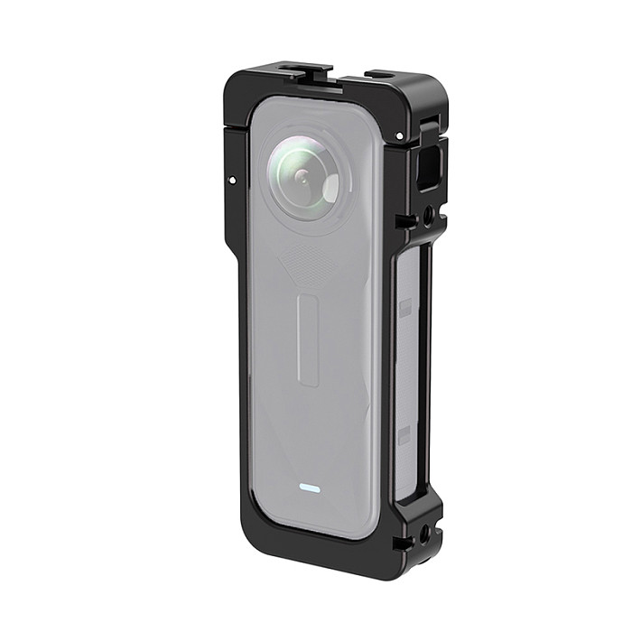 Aluminum Alloy Protective Case For Insta360 X5 Camera Cage Expansion Frame with Cold Shoe Mount Horizontal/Vertical Shooting Rig