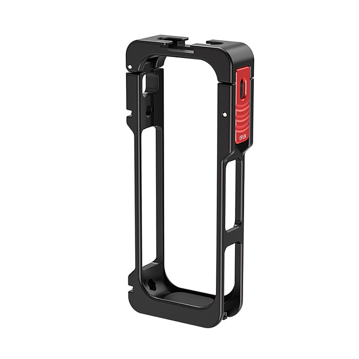 Aluminum Alloy Protective Case For Insta360 X5 Camera Cage Expansion Frame with Cold Shoe Mount Horizontal/Vertical Shooting Rig