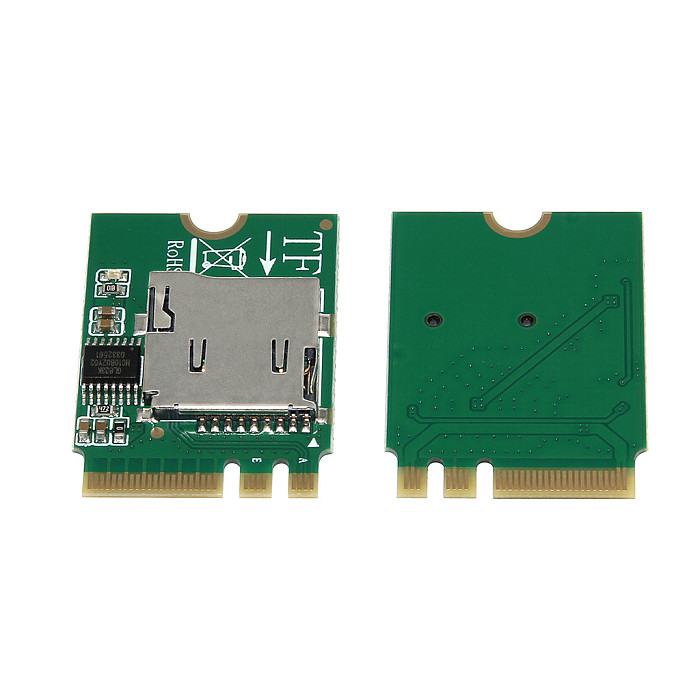 M.2 A/E KEY Wireless Network Card Wifi Interface to Micro SD SDHC TF Adapter Card Support 2230 Network Card for Laptop