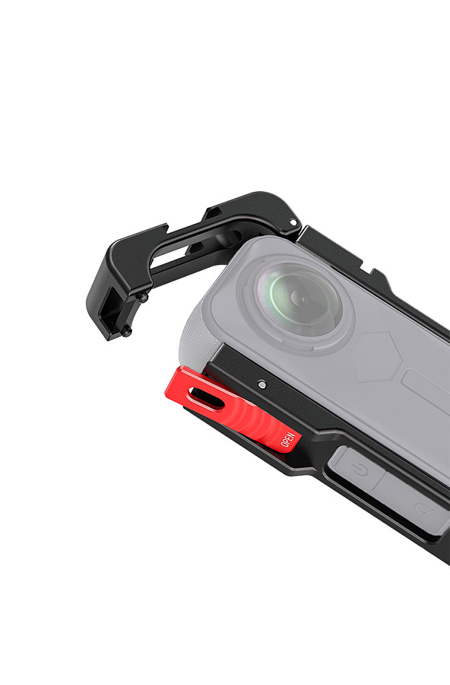 Aluminum Alloy Protective Case For Insta360 X5 Camera Cage Expansion Frame with Cold Shoe Mount Horizontal/Vertical Shooting Rig