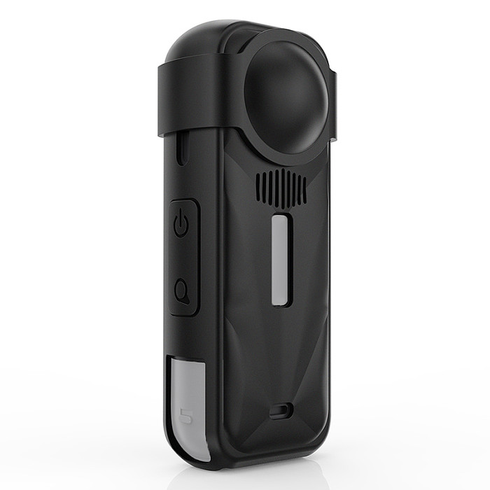 Silicone Desktop Base / Silicone Stand Base Protective Frame with Lens Cap For Insta 360 X5 Camera