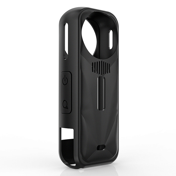 Silicone Desktop Base / Silicone Stand Base Protective Frame with Lens Cap For Insta 360 X5 Camera