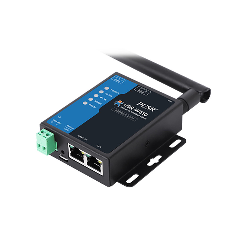 （有人）[USR-W610S ] RS232 RS485 Serial To Wifi And Ethernet Converter With Qualcomm Chips Modbus RTu To Modbus TCP Dual Port WIFI Serial Server