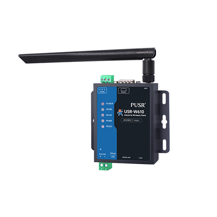 （有人）[USR-W610S ] RS232 RS485 Serial To Wifi And Ethernet Converter With Qualcomm Chips Modbus RTu To Modbus TCP Dual Port WIFI Serial Server