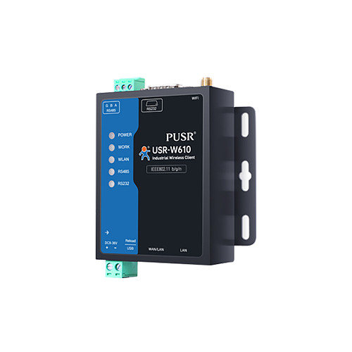 （有人）[USR-W610S ] RS232 RS485 Serial To Wifi And Ethernet Converter With Qualcomm Chips Modbus RTu To Modbus TCP Dual Port WIFI Serial Server