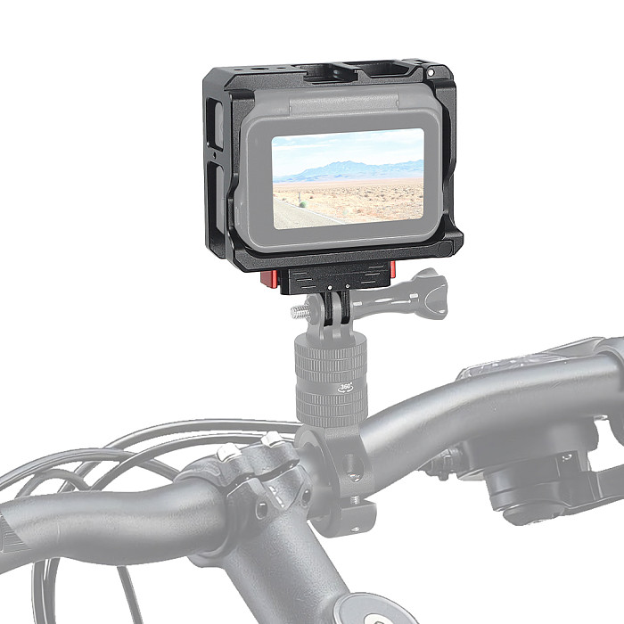 Magnetic Camera Cage Protection Frame Aluminum Alloy Horizontal And Vertical Shooting 1/4 Arri Positioning Quick Mount For Insta360 Ace Pro2 Insta360 X5 X6 DSLR Camera