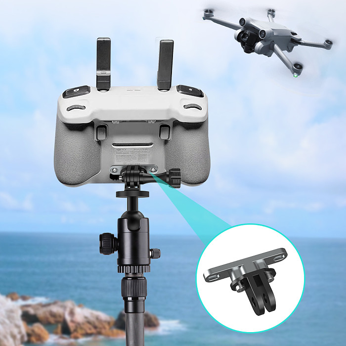 Aluminum Alloy Drone Remote Control Bracket For DJI RC/RC2 /DJI Mini4/3Pro Screen For Tripod Bicycle Handlebar Clamp Bracket Fixed Accessoris