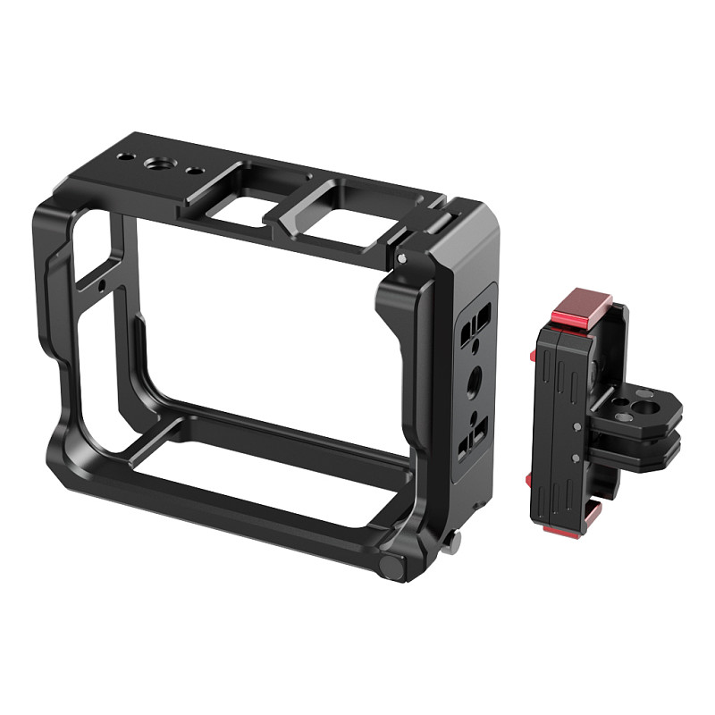 Magnetic Camera Cage Protection Frame Aluminum Alloy Horizontal And Vertical Shooting 1/4 Arri Positioning Quick Mount For Insta360 Ace Pro2 Insta360 X5 X6 DSLR Camera