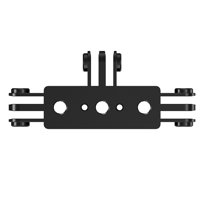 Aluminum Alloy 3-card Live Streaming Bracket 1/4 Arri Positioning Screw Hole For GOPRO13/DJI Sports Cameras Expansion Adapter Accessories