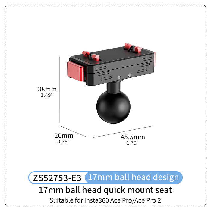 Magnetic Camera Cage Protection Frame Aluminum Alloy Horizontal And Vertical Shooting 1/4 Arri Positioning Quick Mount For Insta360 Ace Pro2 Insta360 X5 X6 DSLR Camera