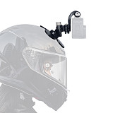 17mm Ball Head Extension Flexible Strong Adhesive Fixed Seat 3-card Holder Bracket PC Plastic Helmet Mount For Insta360/Gopro/DJI Action 5 Pro Sports Cameras