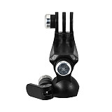 17mm Ball Head Extension Flexible Strong Adhesive Fixed Seat 3-card Holder Bracket PC Plastic Helmet Mount For Insta360/Gopro/DJI Action 5 Pro Sports Cameras
