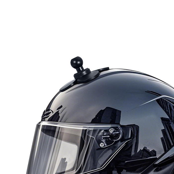 17mm Ball Head Extension Flexible Strong Adhesive Fixed Seat 3-card Holder Bracket PC Plastic Helmet Mount For Insta360/Gopro/DJI Action 5 Pro Sports Cameras