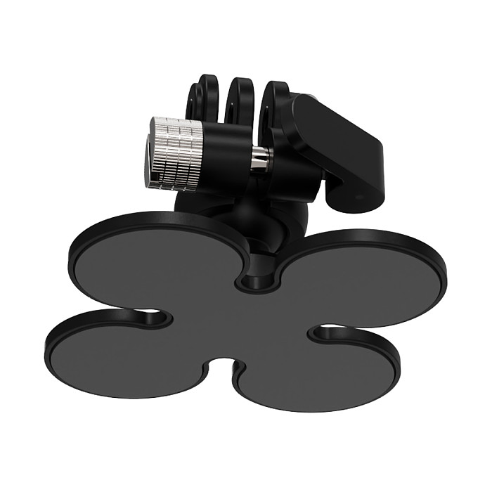 17mm Ball Head Extension Flexible Strong Adhesive Fixed Seat 3-card Holder Bracket PC Plastic Helmet Mount For Insta360/Gopro/DJI Action 5 Pro Sports Cameras