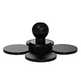17mm Ball Head Extension Flexible Strong Adhesive Fixed Seat 3-card Holder Bracket PC Plastic Helmet Mount For Insta360/Gopro/DJI Action 5 Pro Sports Cameras