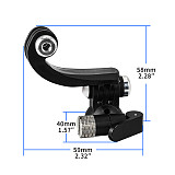 17mm Ball Head Extension Flexible Strong Adhesive Fixed Seat 3-card Holder Bracket PC Plastic Helmet Mount For Insta360/Gopro/DJI Action 5 Pro Sports Cameras