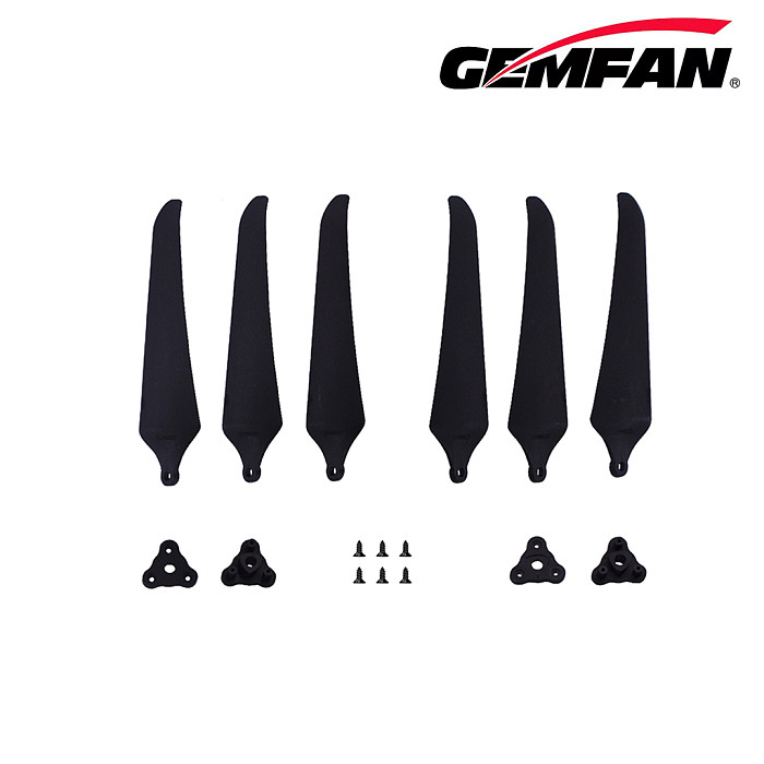 4Pairs Gemfan F1510 F7036 F1051 10inch Folding Propeller 2-Paddle /3-Paddle Glass Fiber Nylon for FPV Long Range Quadcopter