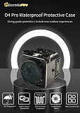 DarwinFPV CNC Aluminum Waterproof Protective Case Compatible with installation DJI O4 PRO Unit Suit for ND8 ND16 Lens Filter