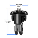 17mm Ball Head Extension Flexible Strong Adhesive Fixed Seat 3-card Holder Bracket PC Plastic Helmet Mount For Insta360/Gopro/DJI Action 5 Pro Sports Cameras