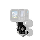 17mm Ball Head Extension Flexible Strong Adhesive Fixed Seat 3-card Holder Bracket PC Plastic Helmet Mount For Insta360/Gopro/DJI Action 5 Pro Sports Cameras