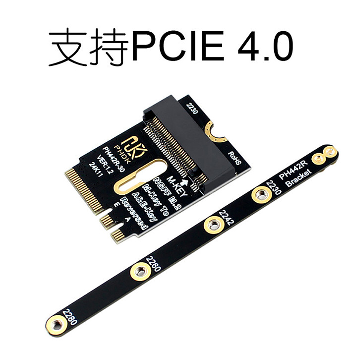 M.2 Wifi Adapter For M.2 Wifi To NVME SSD Adapter Card Pcie4.0 M Key To M2 NGFF Key A+E Wifi Riser Card For Wifi/WWAN/LTE Module