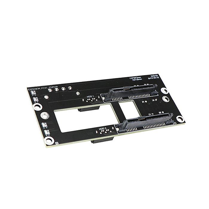 SATA Hard Disk Drive Backplane Nas Storage Card Server Expansion Board 6Gbps SATA to 2 / 3-Disks SSD HDD Adapter 4D Power Supply
