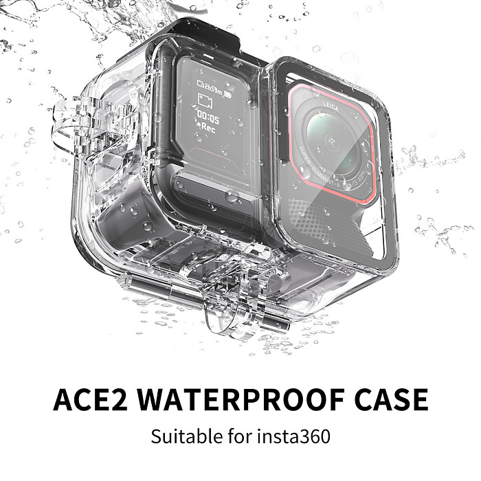 Waterproof Housing Case For Insta360 Ace Pro 2 Underwater Shooting Diving Protective Case Anti-scratch Clear Sports Camera Accessories