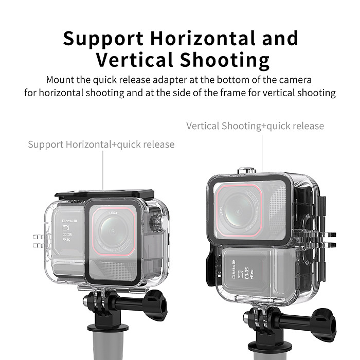 Waterproof Housing Case For Insta360 Ace Pro 2 Underwater Shooting Diving Protective Case Anti-scratch Clear Sports Camera Accessories