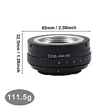 FOTGA M42-NEX E-Mount Lens Adapter Ring for M42 lens Mount to Sony E-Mount A7III NEX-3N 5C 6 7 NEX-VG10E