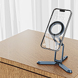 Suitable For MagSafe Desktop Live Streaming Magnetic Mobile Phone Folding Stand With Horizontal And Vertical Switching Aluminum Alloy Universal Stand