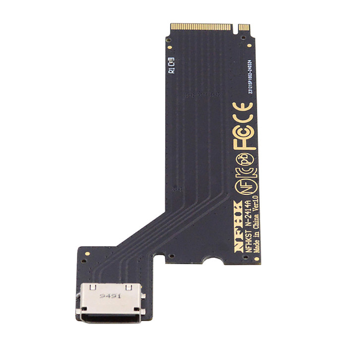 Support AMD ThinkBook 14+16+M.2 Port Oculink SFF8612 External Graphics Card Adapter