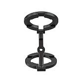 Suitable For MagSafe Car Mounted Dual Head Magnetic Phone Holder Outdoor Live Streaming Folding Aluminum Alloy Phone Holder